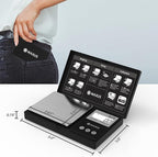 MAXUS Digital Gram Scale 1000g/0.1g, Small Food Scale with Backlit LCD, Mini Pocket Scale for Jewelry