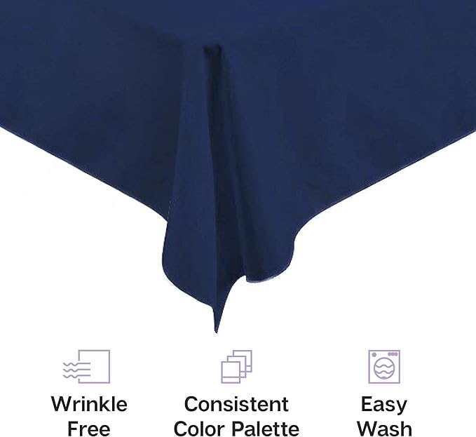 Gee Di Moda Rectangle Tablecloth - 60 x 126 Inch Caribbean Table Cloth for 8 Foot Rectangle Tables - Heavy Duty Washable Fabric - for Holiday Party, Dinner, Weddings, Baby Shower & Events