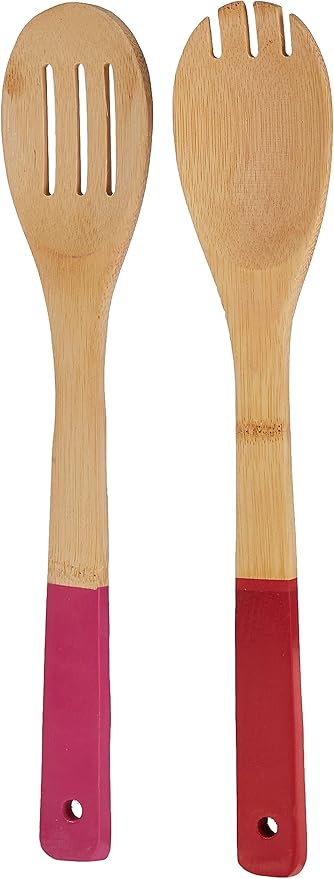 Core Colorful Bamboo Utensils 5-Pieces Set