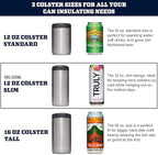 YETI Rambler 12 oz. Colster Slim Can Insulator for the Slim Hard Seltzer Cans, Black