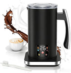 Automatic Milk Frother 6-in-1, Electric Milk Frother and Steamer 420ml, Milk Steamer and Frother for Latte, Coffee Frother Machine, Warm and Hot Chocolate Maker, Cold Foam Maker, Cappuccinos