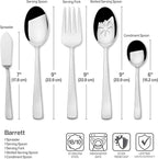 Mikasa Barrett 18.10 45 Piece Stainless Steel Cutlery Set, Service For 8