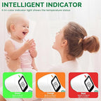 No Touch Forehead Digital Thermometer for Adults, Kids with Fever Alarm, 1s Instant Reading Large LCD Display, Multi-Mode Object Temperature (Batteries Included)