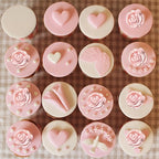 YunKo Rose Flower Fondant Mold Mini Chocolate Mold for Decorating Cake Candy Chocolate DIY Cake Decorating