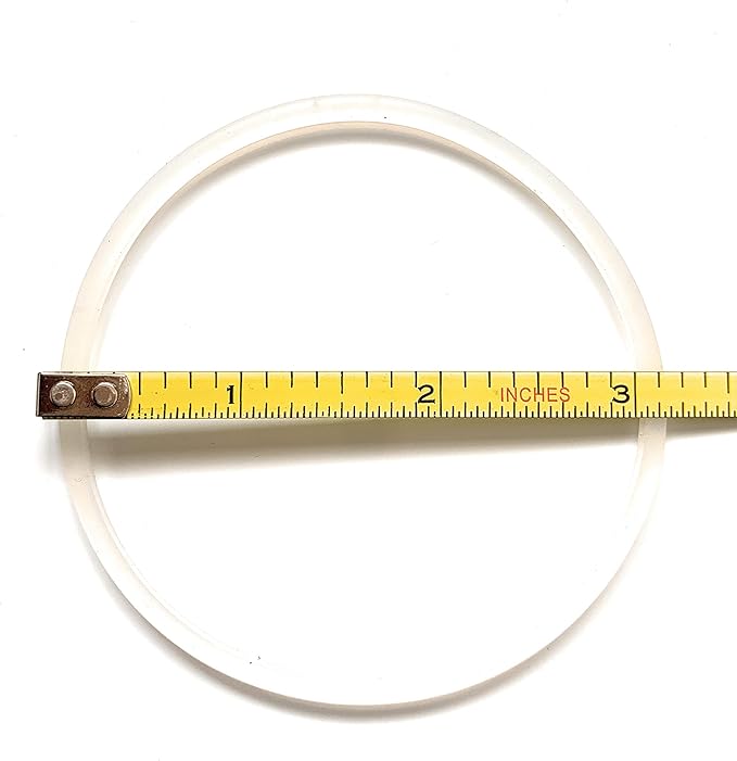 Replacement Gasket Compatible with Faberware Single Serve 4 Pack White 3" Diameter approximately (After market Part)