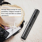 Handheld Milk Frother with Cover- 15-Second Silent Drink Mixer, Travel-Ready with ABS Sleeve, Battery-Powered for Coffee, Matcha & Shakes