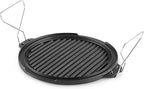 GSI Outdoors Guidecast 10" Dual-Sided Cast Iron Griddle/Grill Pan with Removable Wire Handles