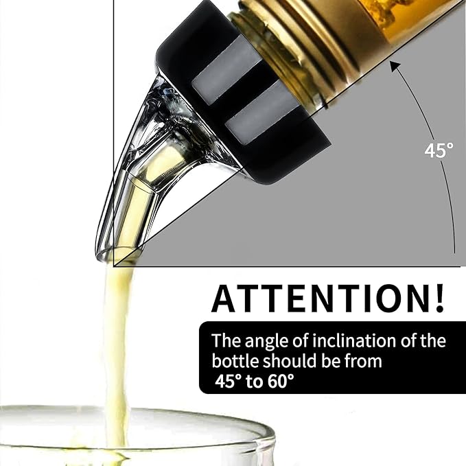 SuproBarware Automatic Measured Bottle Pourer - Quick Shot Spirit Measure Pourer Drinks Wine Cocktail Dispenser Home Bar Tools