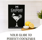 Modern Mixology 21-Piece Cocktail Shaker Set with Stand, Bartender Kit for Home Bar Accessories: 24oz Martini Shaker, Jigger, Strainer, Bar Spoon, Tongs, Opener, Muddler (Silver, Dark Brown Stand)