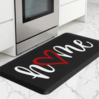 HappyTrends Kitchen Mat Cushioned Anti-Fatigue Rug Non-Slip Kitchen Rugs Stain Resistant Ergonomic Comfort Mat for Floor, Office, Sink, Laundry (17.3"x 39", Black)