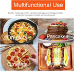 Pancake Ring for Griddle,2 Packs 6 Inch Omelette Ring for Griddle,6" Non-stick Stainless Steel Pancake Egg Ring Omelet Mold Pancake Maker Cake Creps with Silicone Handle