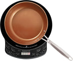 Nuwave PIC Flex with 9-inch Anodized Duralon, Non-Stick Fry Pan, Portable, Powerful Induction Cooktop, 6.5-Inch Heating Coil