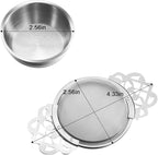 Hotop 4 Pack Fine Mesh Tea Strainer with Bowl, Stainless Steel Tea Infusers Strainers Tea' Filter with Handle for Loose Tea' Juice Coffee Filter, Fit 2.5-4 Inch Cup Mouth (Sliver)