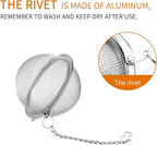 Fu Store 2pcs Stainless Steel Mesh Tea Ball 2.7 inches Tea Strainers Teas Infuser Strainer Filters for Teas