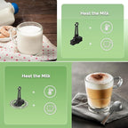 Maestri House Milk Frother, Variable Temp and Froth Thickness DualFro 400 Milk Frother and Steamer, 14.1OZ/400ML Smart Touch Control Foam Maker, Memory Function for Latte, Warm Milk, Hot Chocolate