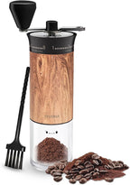SYLORIA Manual Coffee Grinder with 56 External Adjustable Settings Hand Coffee Bean Mill with Ceramic Burr and Foldable Handle