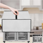Toaster Oven Cover for BLACK+DECKER Crisp 'N Bake Air Fryer Toaster Oven Combo 12 in 1 Convection Oven, Heavy Duty Thickened Cover Waterproof Dust-proof Countertop Oven Case (Silver)