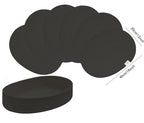 Placemats Set of 6 Oval – Woven Boho Farmhouse Table Mats for Dining Table for 6, Kitchen Decor, Washable and Handmade Rustic Table Accessories(Oval, Black)