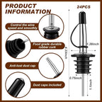 Mifoci 5 Tier Multifunctional Acacia Wood Bar Glass Rimmer Bartender Tool with 12 Pcs Stainless Steel Classic Bottle Pourer Bar Caddy with 6 Compartment 1000 Pcs Coffee Cocktail Stirrers 200 Napkins