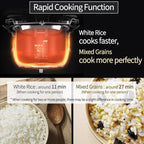 [CUCHEN] CRH-TWK1040WUS | Induction Heating Dual Pressure Rice Cooker 10 Cup (Uncooked) | Non-stick Coating | Stainless Cover | High/Non-Pressure | Easy Open Handle | Auto Steam Clean | Made in Korea