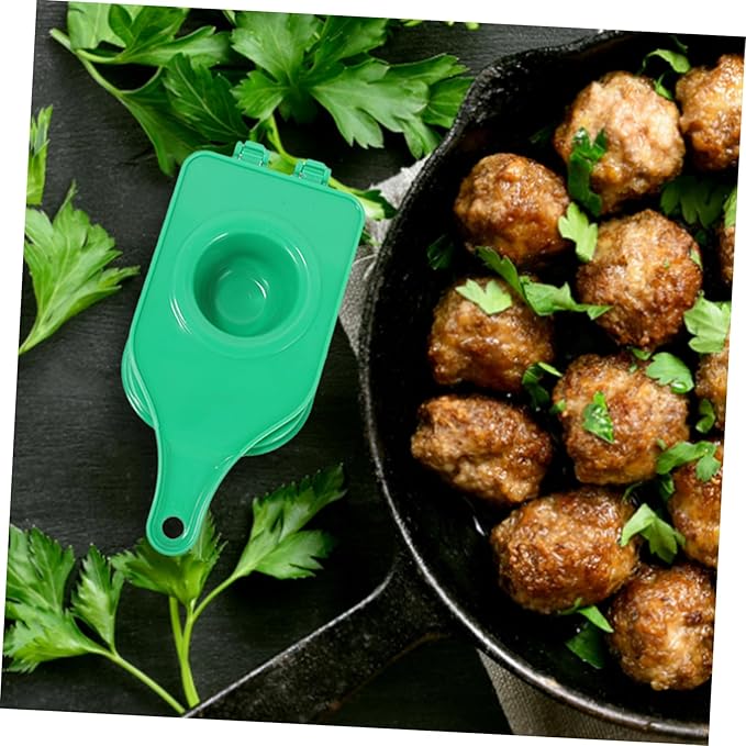 Meatball Maker 7.67 Inch Ergonomic Meatball Scoop Tool for Quick and Easy Making of Meatballs Fish Balls Shrimp Balls and Tofu Balls Kitchen Gadget with Smooth Surface and Effortless Release