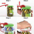 2 Pcs Readaeer Jar Opener for Weak Hand & Seniors with Arthritis (Red)