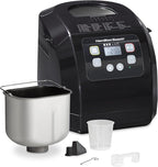 Hamilton Beach Automatic Bread Maker Machine, Digital, Programmable, 12 Settings + Gluten Free, PFAS-Free Nonstick Pan + Kneading Paddle, 2 lb Capacity, Black