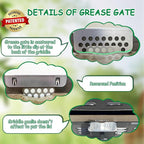 BBQ Tider Grilling Grease Gate Blocker for Blackstone Griddle Accessory, 1Pack Bbq Cook Tool Food Goalie Mesh Screen Compatible with Many Griddle(Not For Old-style Long Hook 17" and 22" Blackstone)