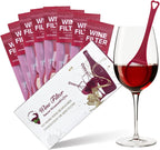 Clerona Wine Wine Filters, the Wine Purifier, Sulfite and Histamines Remover - Naturally Eliminate Allergies & Sensitivities (Pack of 8)