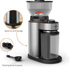 KRUPS Flat Burr Coffee Grinder Electric, 18 Adjustable Grind Settings, 2-20 Cups per Grind, Single Touch, Coffee Bean and Spice Grinder, Stainless Steel, Black