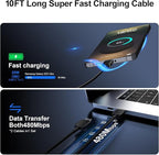 Super Fast Charger Type C, 25W USB C Wall Charger Fast Charging for Samsung Galaxy S25 Ultra/S25/S25+/S24+/S24 Ultra/S24/S24+/S23 Ultra/S22 Ultra/S21 with 10FT Long Android Type C Charger Cable 2Pack