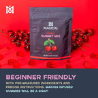 Magical Butter Normal Cherry Gummy Mix – Easy Gelatin Powder for Homemade Gummies – Fruity Candy Mix for DIY Treats
