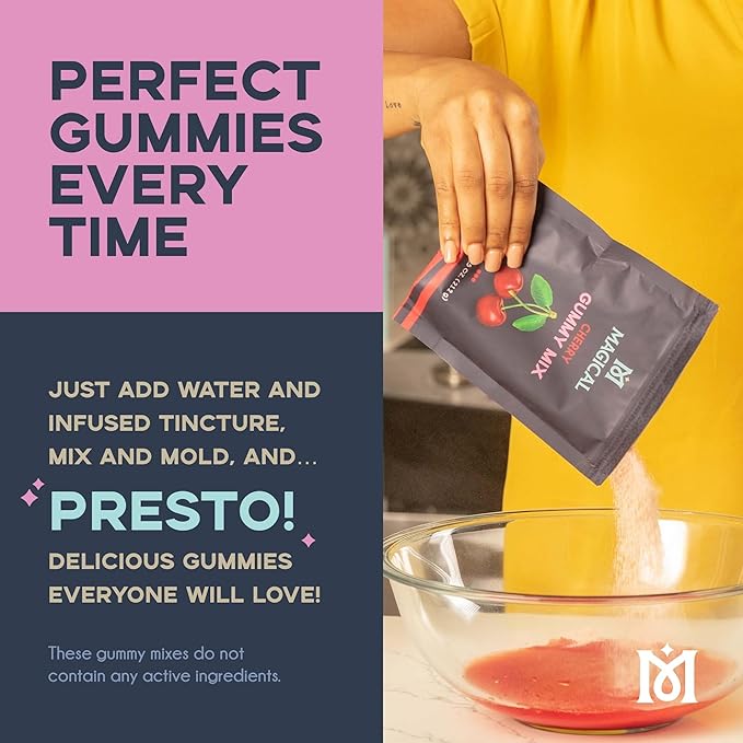 Magical Butter Normal Cherry Gummy Mix – Easy Gelatin Powder for Homemade Gummies – Fruity Candy Mix for DIY Treats