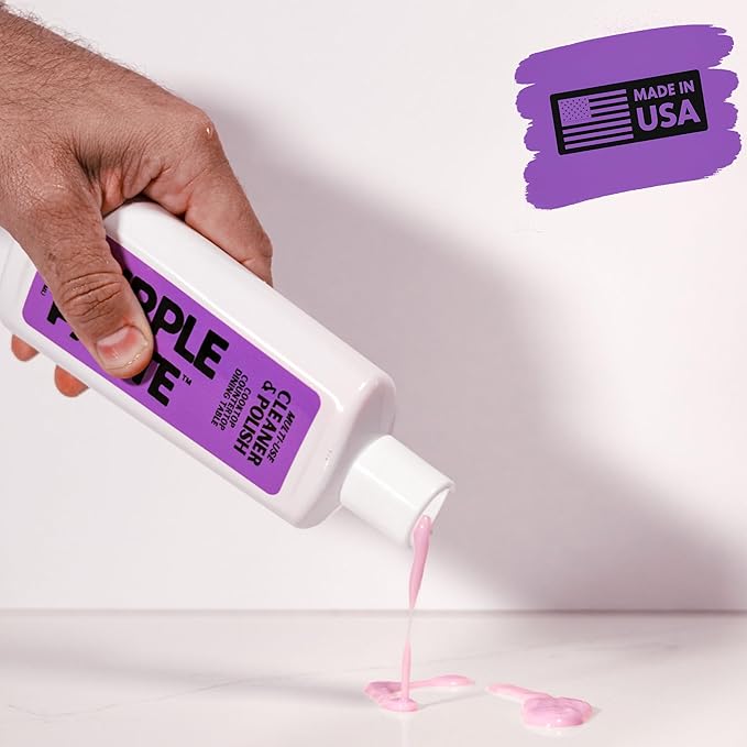 Purple Paste All Purpose Cleaning & Polishing Paste – Tough Stain Remover for Kitchen, Bathroom, Oven, Stove, Tile & Grout – Multi-Surface Cleaner Made in USA, 8oz (Pack of 6)