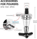 1 oz Replacement Nozzle Shot Dispenser Fit for Wine Racks Pub Dispenser Drink Spirit Wine Cocktail Pourers Bar Tool 30ml accessory part (2, 30ML)