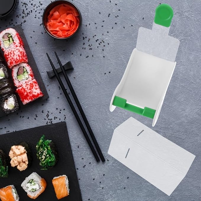 SHERCHPRY Multipurpose Sushi Roller Food Rolling Tool for Meat Vegetables Egg Rolls and Grape Leaves Easy to Use Kitchen Gadget