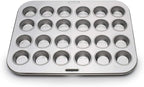 Fox Run Mini Muffin and Cupcake Pan, 24 Mini Cups, Stainless Steel Baking Pan, 10.5 x 13.75 x 1.5 inches