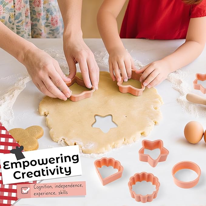 Ultimate Baking Kit for Kids - 38 Piece Kitchen Tools, Food Grade Silicone, BPA/BPS Free - Real Cooking Set for Ages 8-12 - Girls Boys Birthday Stocking Stuffer - Danish Orange