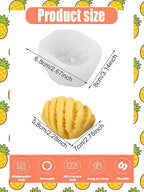 Pineapple Silicone Mold – 2 Pcs Silicone Fruit Mold for Chocolate, Fondant, Candle, Resin & Cake Decor, 3D Fruit Soap DIY Baking Tool for Parties & Gifts (Pineapple)