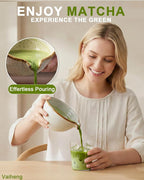 Vaiheng Matcha Whisk Set with Matcha Bowl, Matcha Whisk Holder Matcha Bamboo Whisks, Scoop, Sifter, Funny Gifts for Women Mom Her Girl Friend Home Kitchen Decor Gifts for Tea Enthusiasts Christmas