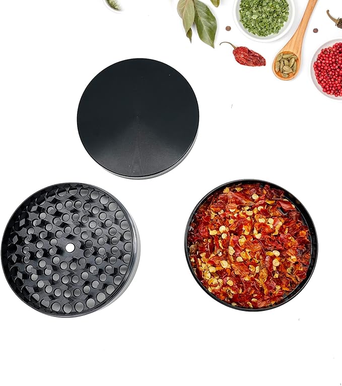 Matoolser 3 Inch Spice Grinder Mills for Kitchen (Black)