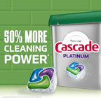 Cascade Platinum Dishwasher Pods, Dishwasher Detergent, Dish Detergent Soap, Fresh, 34 count