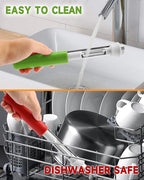 2 in 1 Apple Corer and Peeler Tool, Fruit Vegetable Corer and Peeler Tool Stainless Steel Apple Peeler Apple Corer Remover Tool Multifunction Corer Tool for Vegetable Fruit Kitchen Gadget (Green)