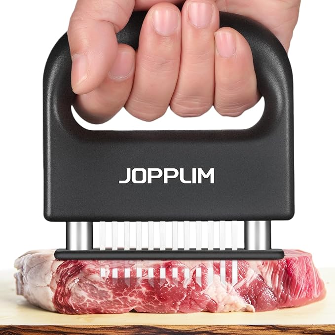 Meat Tenderizer, With 48 Stainless Steel Ultra Sharp Needle Blades, Meat Poultry Tenderizer, for Tenderizing Beef, Pork, Turkey, Fish, Cooking Tool Best for Tenderizing, Marinade, BBQ