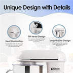Kitchen in the box Stand Mixer - 6.5 Quart Mixing Bowl with Handle, 900 Watt Heavy Bread Dough Standing Mixers Tilt-head with Dough Hook, Whisk, Flat Beater and Splash Guard (Cream)