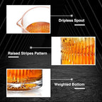 KITESSENSU Premium Cocktail Mixing Glass 23oz - Crystal Cocktail Mixer Bar Accessories to Mix & Stir - Heavy Duty Mixing Pitcher with Weighted Bottom - Classic Bar Tools Bartender Accessories