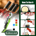 12 Pieces wine key wine opener Stainless wine bottle opener Fold Serrated Foil Cutter wine keys for bartenders for Family, Company Party,Bars,Restaurants(6 Color)