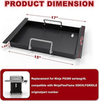 Half Size Griddle for Ninja Grill Replacment Parts,Griddle Plate for Ninja FlexFlame PG300 Grills, Carbon Steel Griddle Insert Compatible with Flex Flame Griddle Plate Part XSKHLFGRIDLE