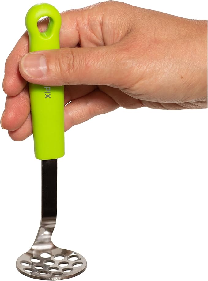 Mini Avocado Masher, Small Potato masher. Heavy Duty, Kitchen Utensil. Stainless Steel, Tiny Masher, Compact Mini smasher for Avocado - Effortless Guacamole Preparation, Dishwasher Safe (Plum Purple)