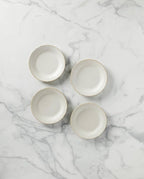 LENOX 895720 French Perle Groove Dessert Plates, Set Of 4, White